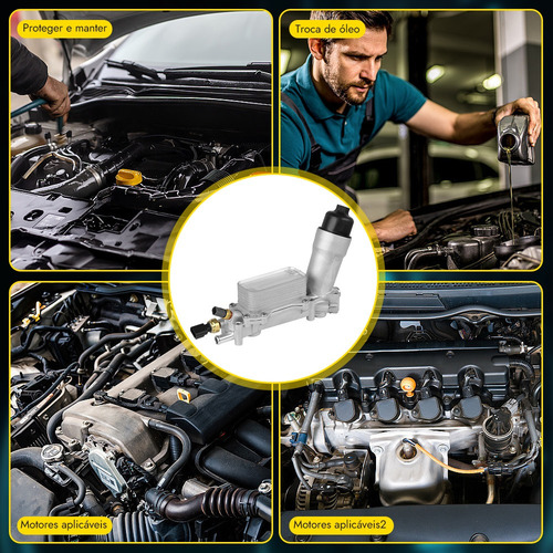 Kit Resfriador Oleo Motor + Sensores Dodge Journey 3.6 V6
