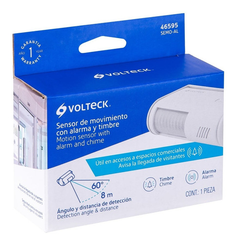 Sensor De Movimiento Con Alarma Y Timbre. 46595