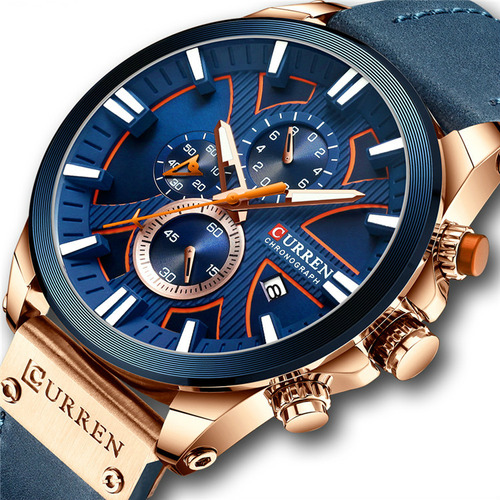 Reloj Hombre Curren Technos 8346 Azul