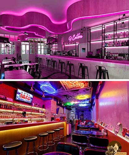 Kit De Luces LED De Colores De 16.4FT De Largo Para Restaurate Bar,Casa Cafe 