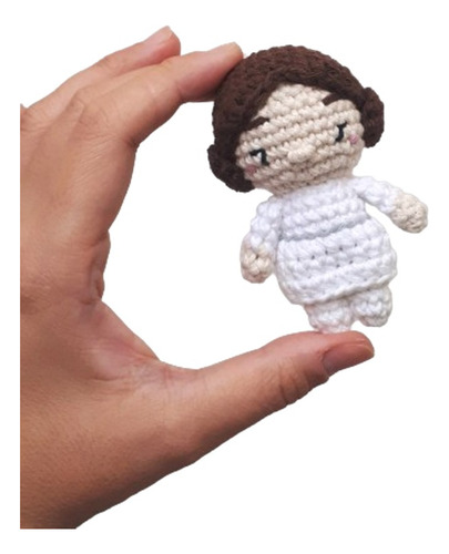 Muñeca Princesa Leia Star Wars Amigurumi Tejido - Pipelino