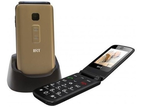 Celular Senior Adulto Mayor Irt Dorado+chip(12cuo)  Prophone