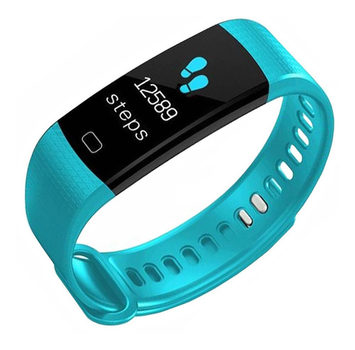 Imagen 12 de 12 de Smartwatch Reloj Targa Smartband 4 Control Pasos Android Ios Color De La Malla Azul
