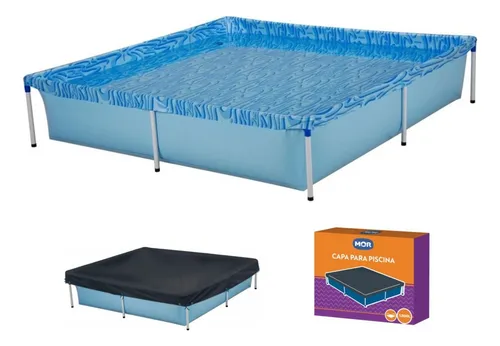 Piscina Infantil 1500 Litros Com Capa Guardar Proteger Mor