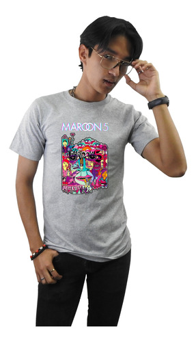 Playera Estampada Manga Corta Maroon 5 Ambos Sexos Nueva