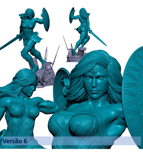 Mulher Maravilha 3d Stl - Pacote 8 Versões (gal Gadot)