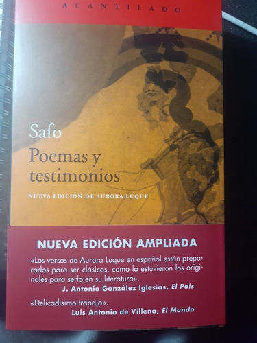 Libro Safo De Lesbos Poemas Y Testimonios