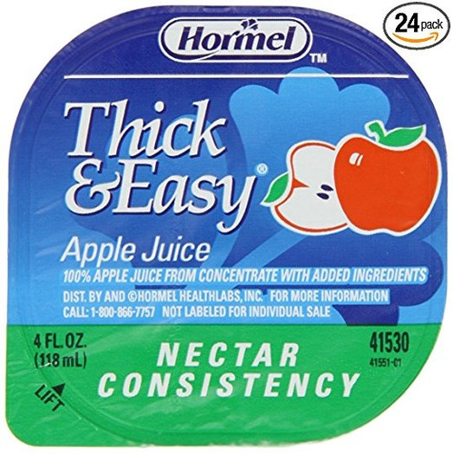 Hormel Beber Jugo Espeso Y Fácil De Apple (néctar Consistenc