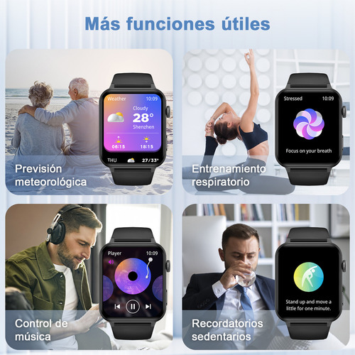 Reloj Inteligente Smart Watch BAOLUBAO Modelo R30 Pro De 1.85´ Smartwatch Mujer Hombre Smartwatch Asistente De Voz