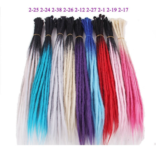 Dsoar 22 Pulgadas Ombre Dreadlocks Dreadlocks Sintético Hech