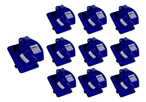 comprar X10 Enchufe Industrial Hembra Embutido 16a 2p+t 220v Ip44 6h