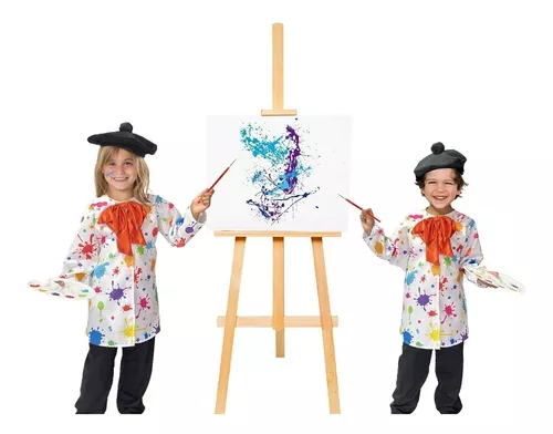 Disfraz De Pintor Arte Traje Pintura Disfraces Niños Niñas