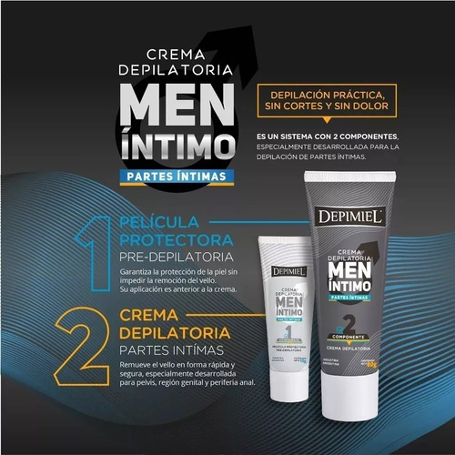 Depimiel Crema Depilatoria Hombre Partes Intimas X 95g