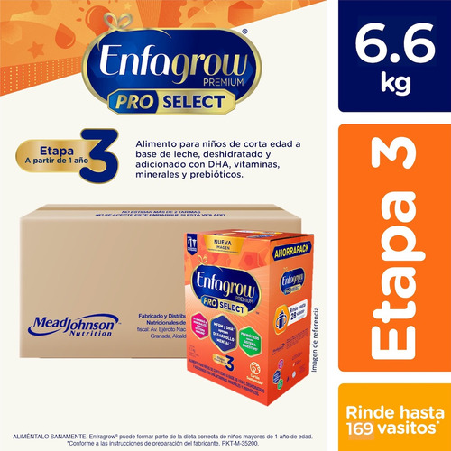 Pack X6 Alimento A Base De Leche Etapa 3 Enfagrow 1.1 Kg Cu