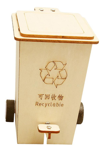 Flip Trash Can Wood Science Project Kits De Reciclable