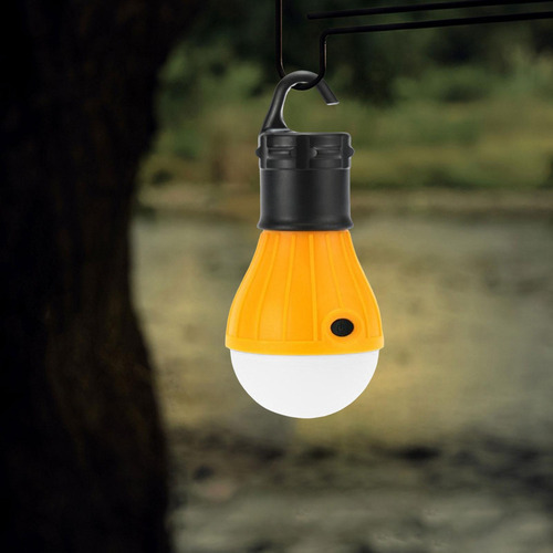 2 Bombilla De Linterna Para Acampar, Luz Nocturna, Amarillo