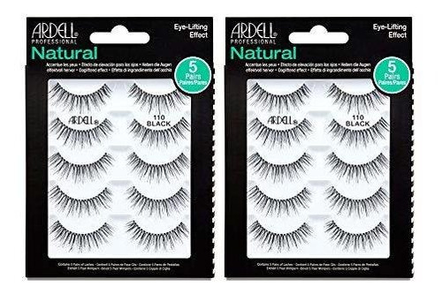 Pestañas Postizas - Ardell False Lashes #110 Black, 5 Pairs 