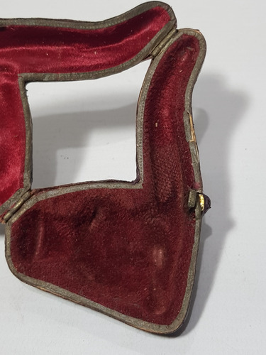Imagen 5 de 7 de Antiguo Estuche Pipa Pequeña 1900 Cuero Mag 59263