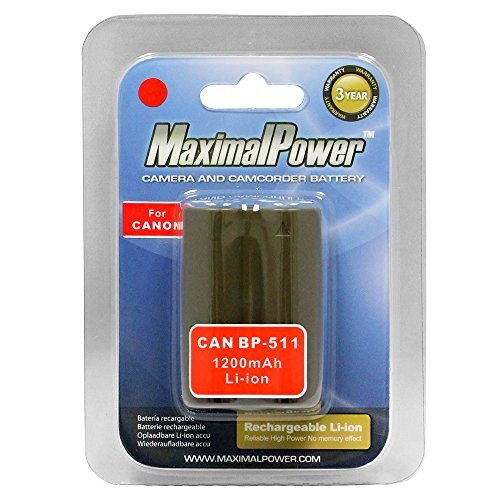 Maximalpower Bp 511 Bp 511a Battery For Canon Eos 5d