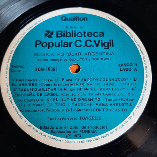 Sin Tapa Disco Musica Popular Argentina Bib Vigil Disco 4 F0