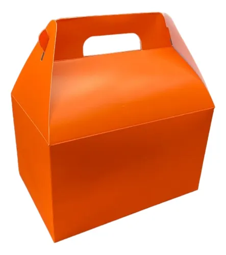 CAJA VALIJA GOLOSINAS GALLETITAS SOUVENIRS NARANJA