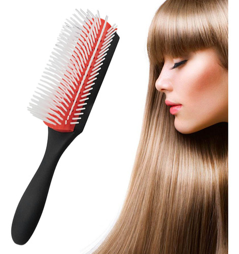 Cepillo Flexible Desenredante Para Cabello Rizo Cuidado