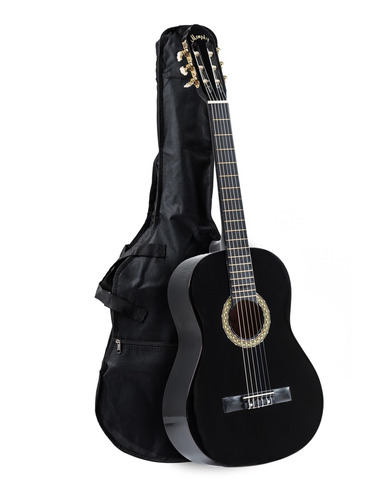 Guitarra Clasica/memphis 851 Estudio Black C/funda