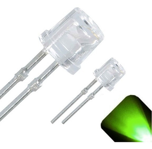 Led 5mm Flat Top Verde Everlight Led