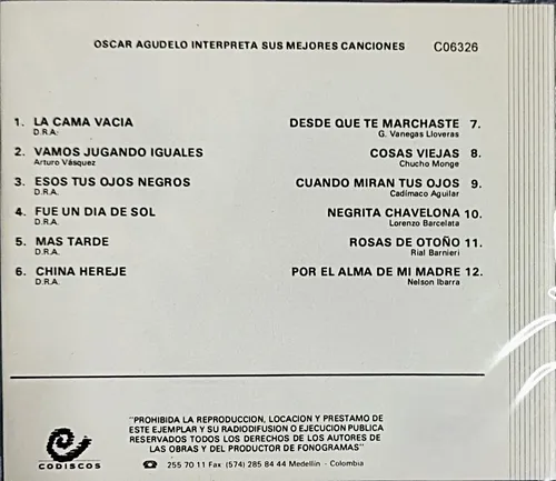 Oscar Agudelo - Interpreta Sus Mejores Canciones