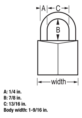 Candado De Aluminio Con Llave Master Lock 146d, 1-9/16 I...