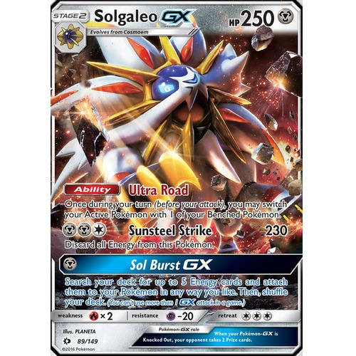 Solgaleo Gx Pokémon Tcg Carta Original 