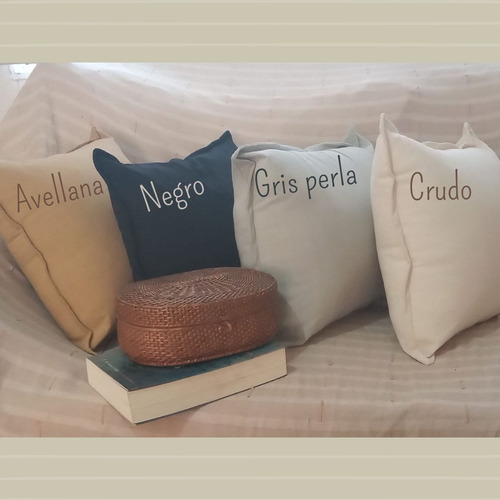 Imagen 5 de 8 de Set 5 Funda De Almohadón 40x40 Tusor Nórdicos Decorativo