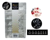 Comprar Uñas Postizas Para Pies X500 Tips Marca Mely Soft Gel Press Color Transparente Tips Soft Gel Para Pie
