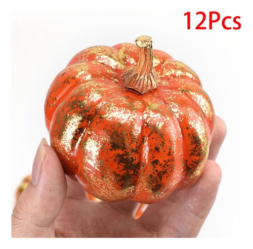 12x Calabaza De Simulación Mini Calabazas Artificiales Para