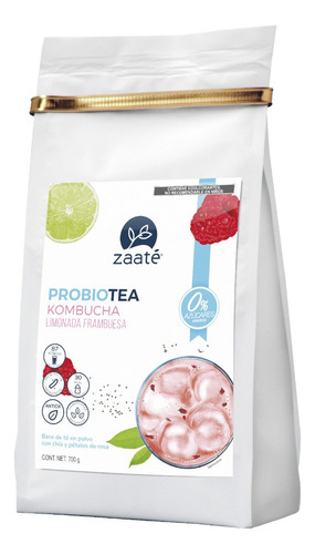 Zaate Probio Tea Blanco Kombucha Limonada Frambuesa