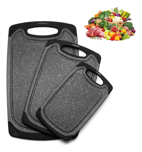 Dmm Juego Tablas Cortar Cocina For Carne, Verduras Y Frutas