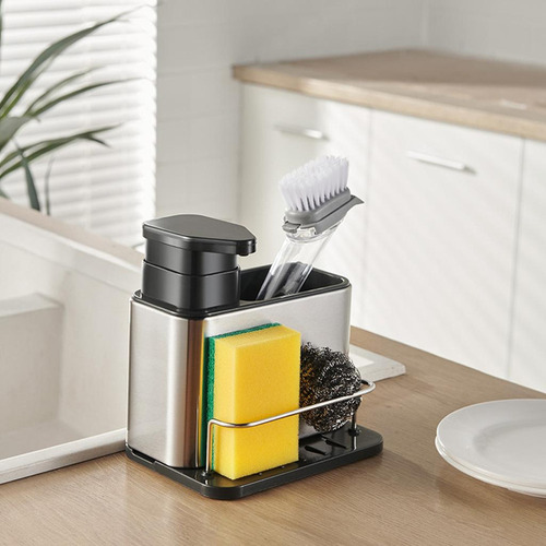 Dispensador De Jabón, Jabonera Con Soporte For Esponja,