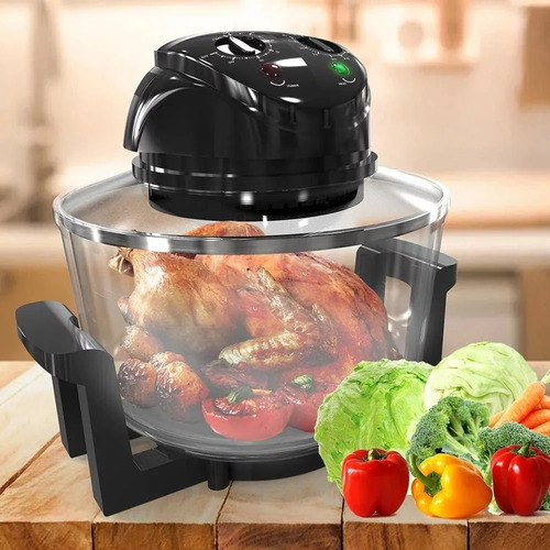 Horno Freidora Halógeno Antiadherente Multifuncional 12 Lts