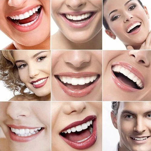 Dentura Profissional De Silício Dentes, 2 Pares Dentales