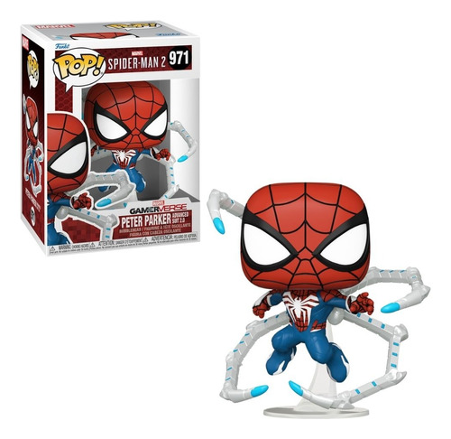 Muñeca Funko Pop Spiderman 2 Peter Parker Advanced Suit 2.0
