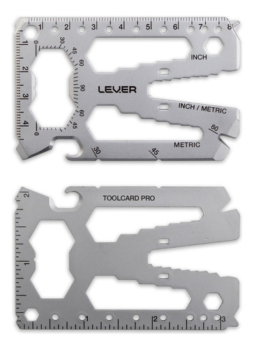Lever Gear Toolcard Pro - 40 In 1 Credit Card Multitool. Sle