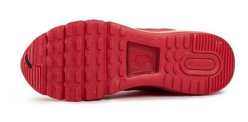 Imagen 5 de 6 de Tenis Karosso Grabado Suela De Aire Rojo Negro 7547 Hombre