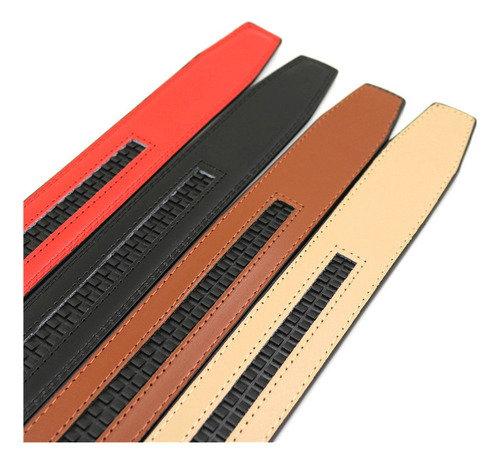 Cinturón Clásico Con Hebilla Automática De Cuero Para Hombre