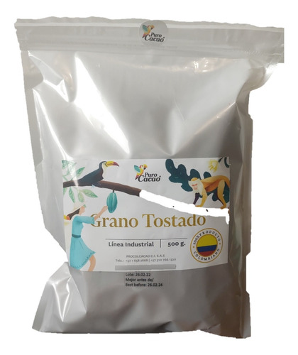 Libra 100% Cacao Tostado Premium Selecci - g a $549