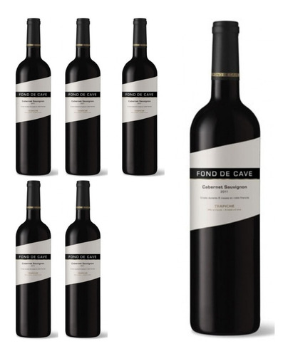 Vino Fond De Cave Cabernet Sauvignon X 750cc Cajax6 Botellas