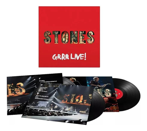 The Rolling Stones   Grrr Live! Vinilo 3 Lp Negro Nuevo