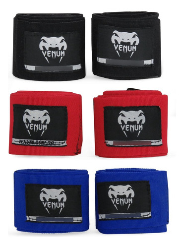 Bandagem Elástica Par Atadura 4 Metros Boxe Muay Thai Venum