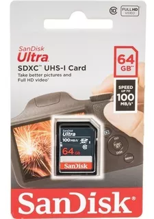 Memoria Sd Sandisk Ultra 64gb Sdxc Uhs-i Clase 10 Original