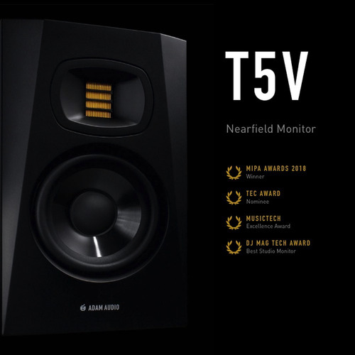 Monitor De Áudio Near-field Ativo Adam T5v - Par