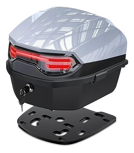 Case De Moto Lesanm 35l, Caja Trasera Diaria Para